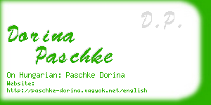 dorina paschke business card